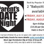 Paren Date Nights 2019 flyer