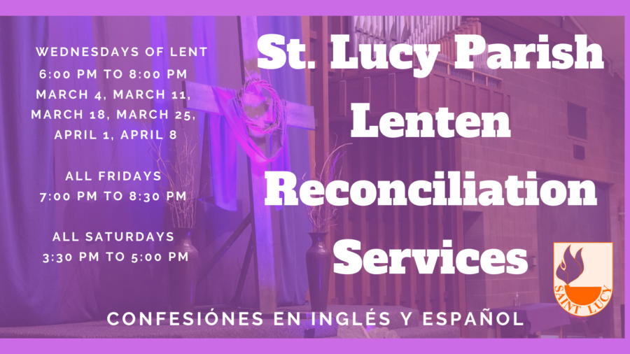 2020 Lenten Reconciliation Services | St. Lucy Catholic Parish