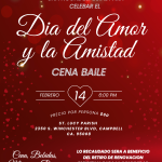 Flyer Cena Baile Febrero 2026