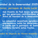 St Vincent de Paul Thank You Slide SPANISH