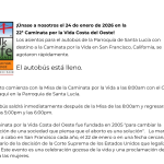 Walk for Life eNews Spanish