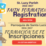Faith Formation Registration Now Open Bilingual Slide